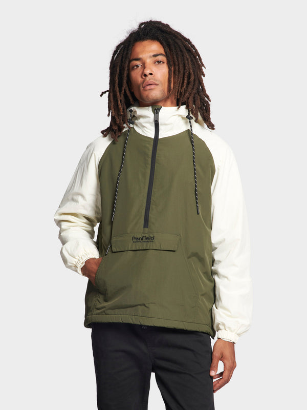 Penfield Hudson Script Windbreaker Jacket In Forest Night
