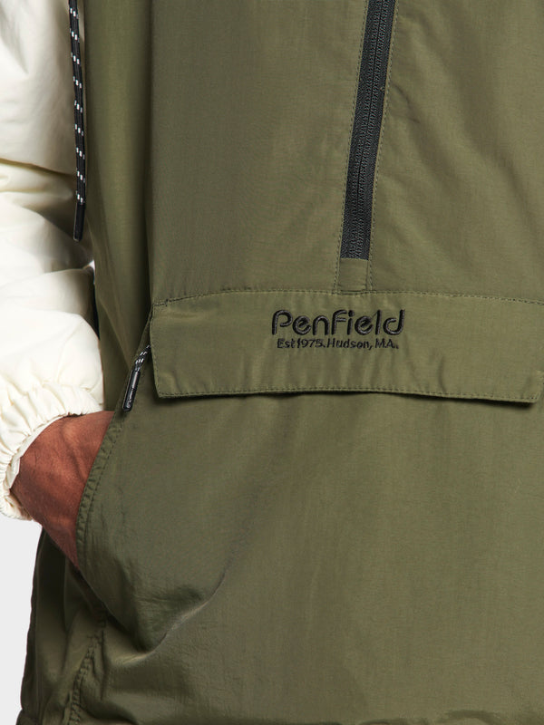 Penfield Hudson Script Windbreaker Jacket In Forest Night