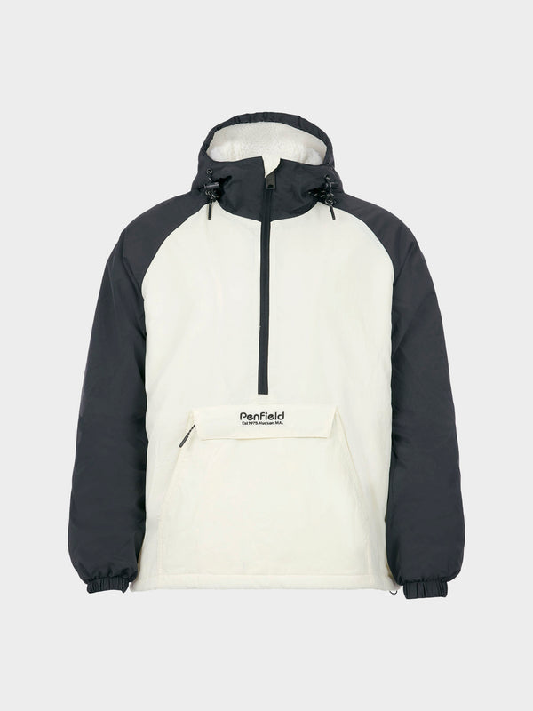 penfield Hudson Script Windbreaker Jacket in Marshmallow