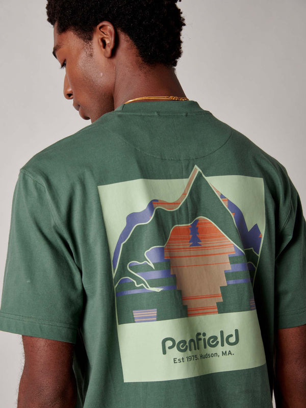 Penfield Mountain Back Forefounders T-Shirt In Cilantro