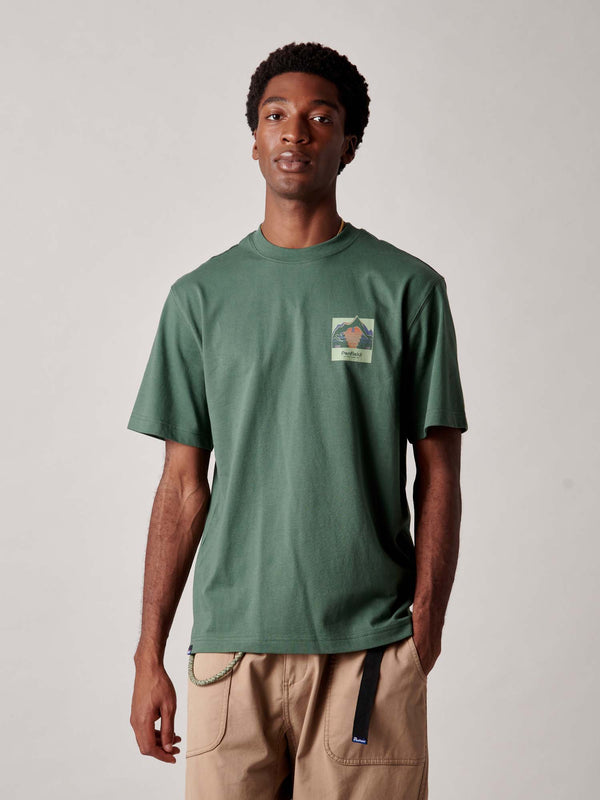 Penfield Mountain Back Forefounders T-Shirt In Cilantro
