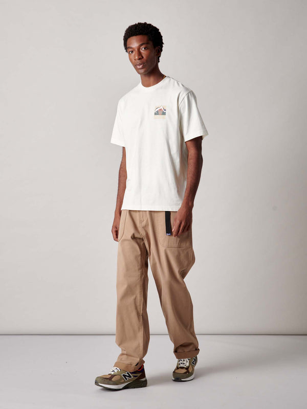 Penfield Mountain Back Forefounders T-Shirt In Vanilla Ice