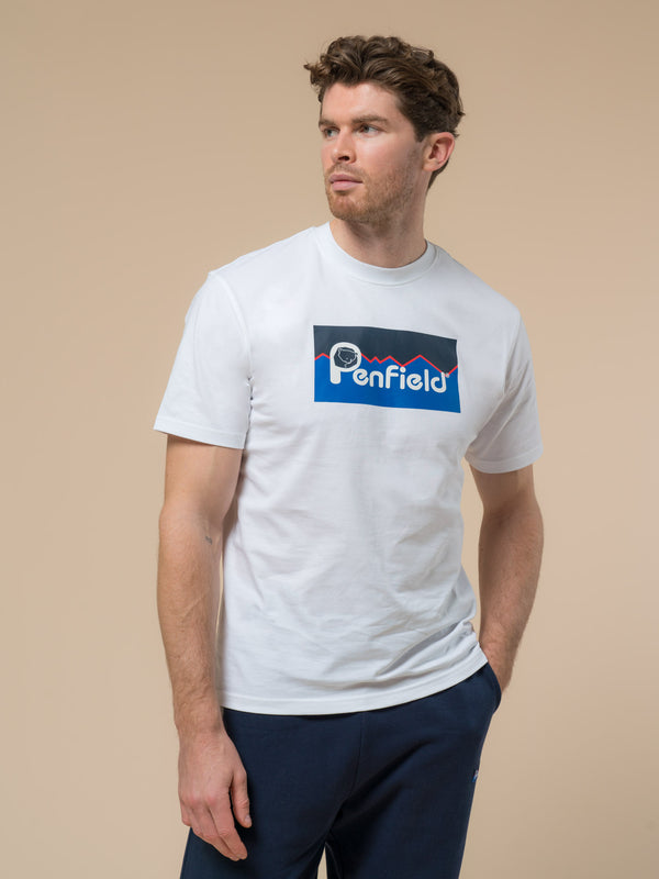 Penfield Original Large Logo T-Shirt In Bright White