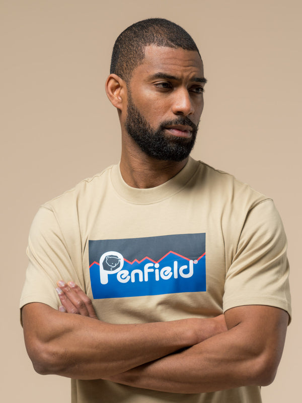 Penfield Original Large Logo T-Shirt In Fields Of Rye