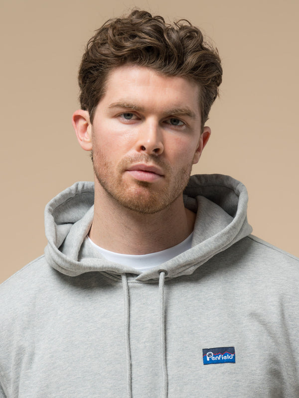 Penfield Original Logo Hoodie In Athletic Grey Heather
