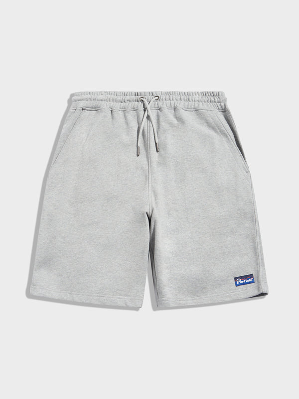penfield Original Logo Sweat Short in Athletic Grey Heather