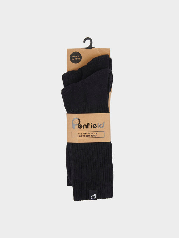 Penfield 2 Pack Socks In Black