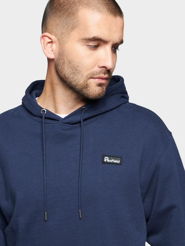 Penfield Badge Hoodie In Navy Blue