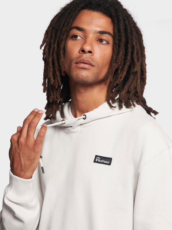 Penfield Badge Hoodie In Nimbus Cloud