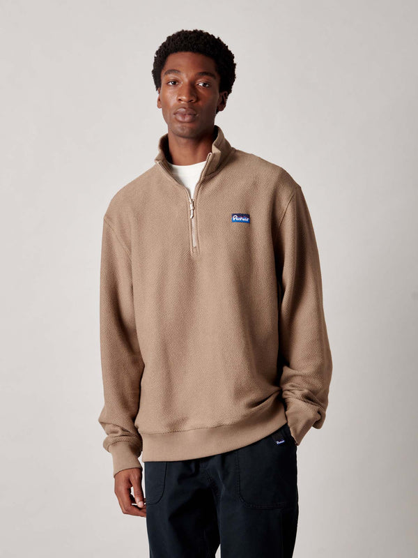 Penfield Berkley 1/2 Zip Funnel In Lead Gray