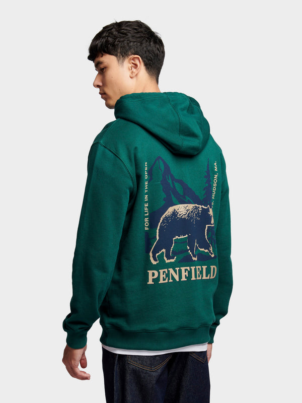 Penfield Black Bear Hoodie In June Bug