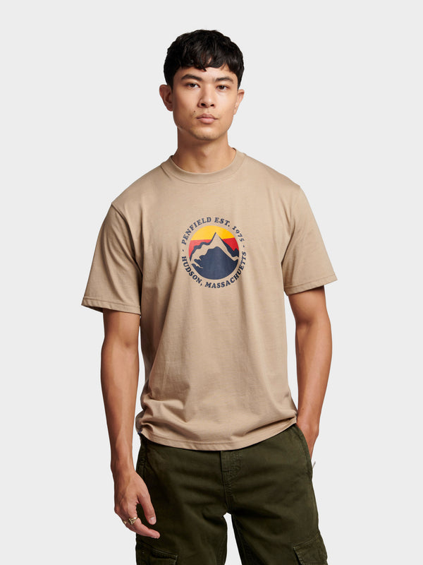 Penfield Circle Mountain T-Shirt In Chinchilla