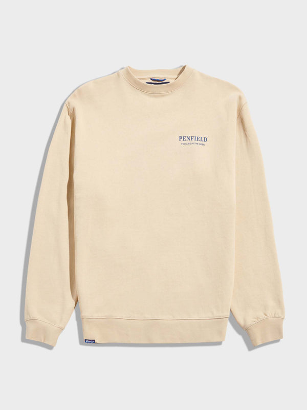 penfield Circle Riverview Crew in Brown Rice