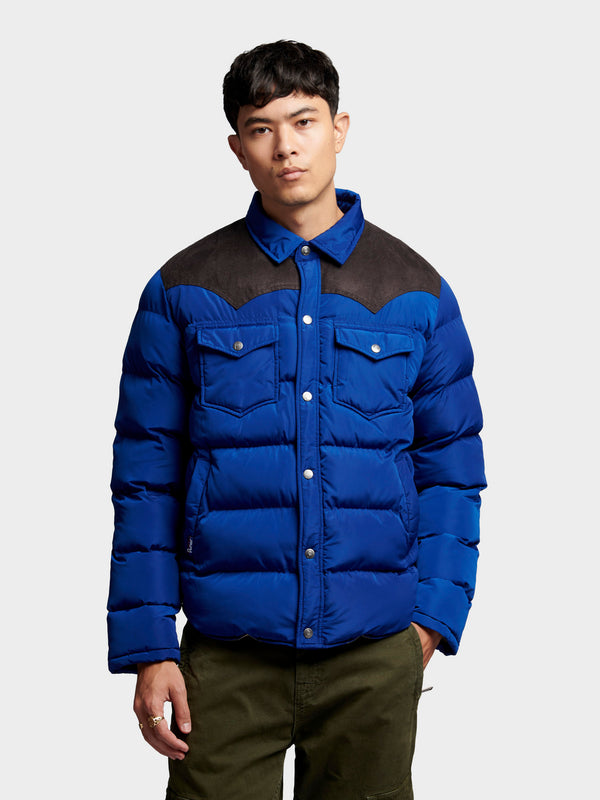 Penfield Contrast Yoke Jacket In Sodalite Blue