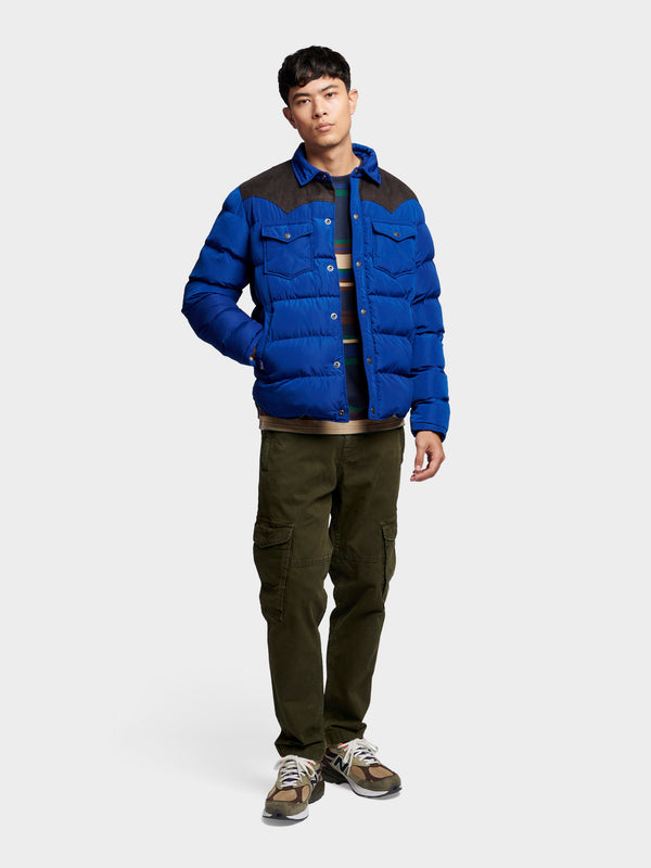 Penfield Contrast Yoke Jacket In Sodalite Blue