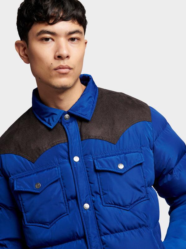 Penfield Contrast Yoke Jacket In Sodalite Blue