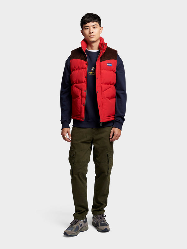 Penfield Easton Vest In Equestrian Red