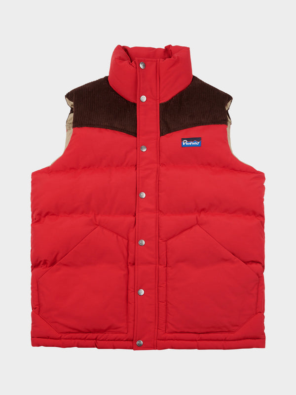 penfield Easton Vest in Equestrian Red