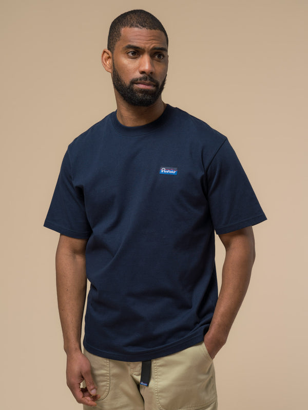 penfield Fishing Bear T-Shirt in Navy Blue