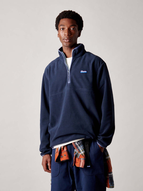 Penfield Graylock Fleece ¼ Zip In Navy Blue