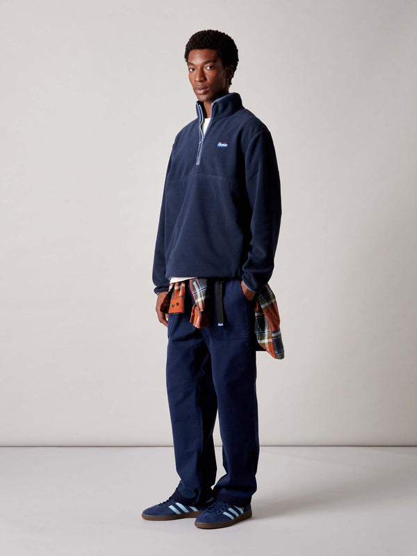 Penfield Graylock Fleece ¼ Zip In Navy Blue