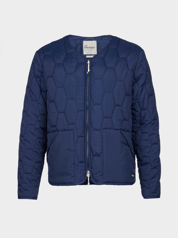 penfield Hexagon Quilt Liner Jacket in Navy Blue