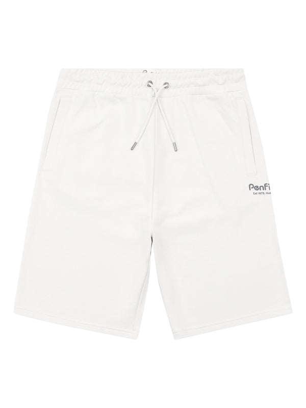 penfield Hudson Script Sweat Short in Nimbus Cloud