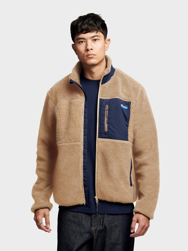 Penfield Mattawa Fleece Jacket In Chinchilla