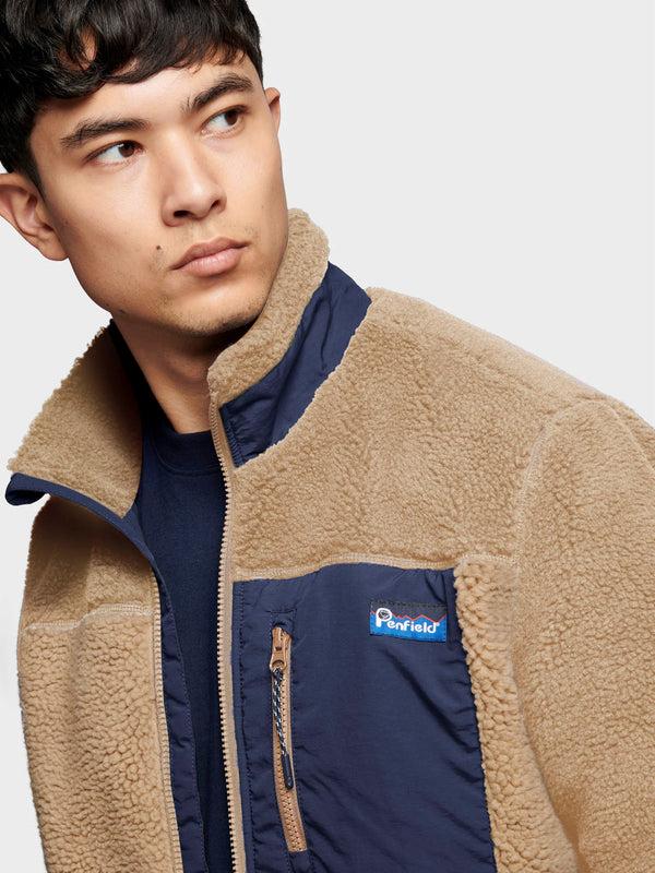 Penfield Mattawa Fleece Jacket In Chinchilla
