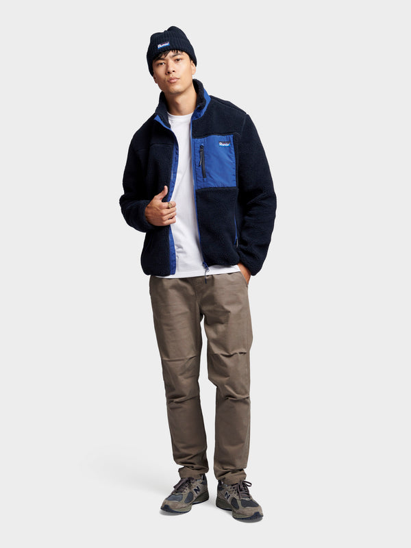 Penfield Mattawa Fleece Jacket In Navy Blue