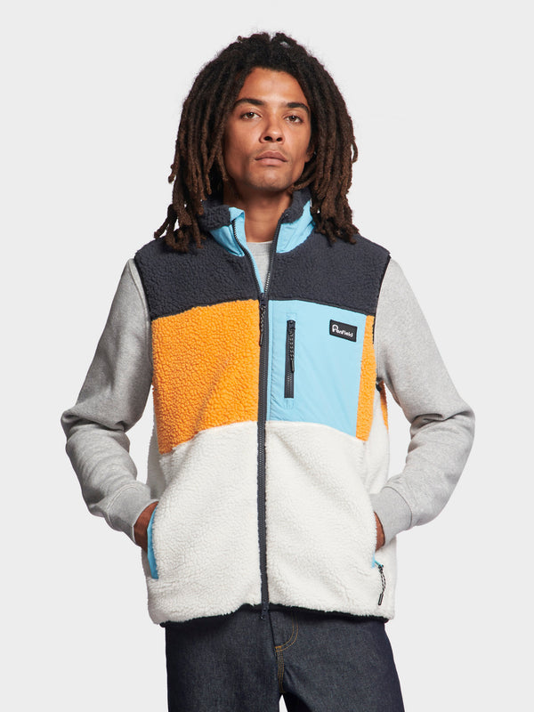Penfield Mattawa Fleece Vest In Ebony