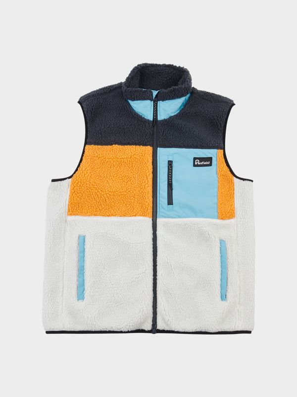 penfield Mattawa Fleece Vest in Ebony