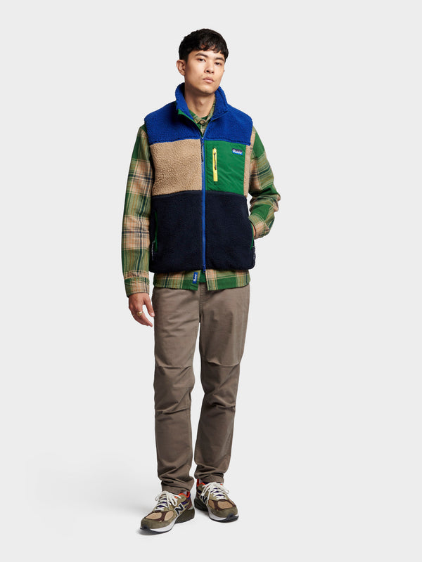 Penfield Mattawa Fleece Vest In Sodalite Blue