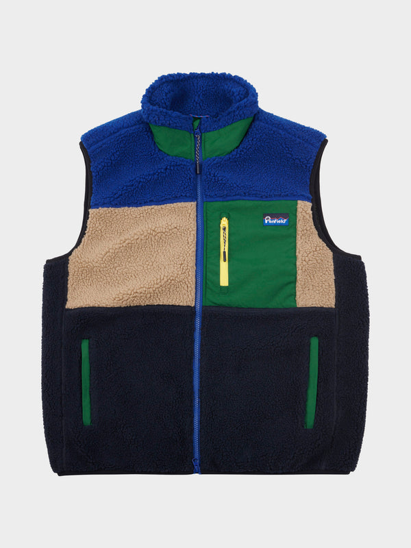 penfield Mattawa Fleece Vest in Sodalite Blue