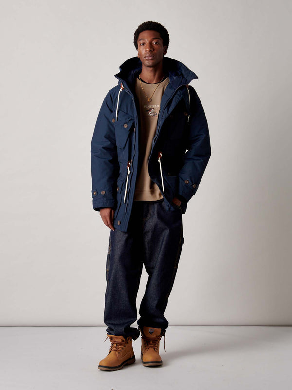 Penfield Mountain Parka In Navy Blue