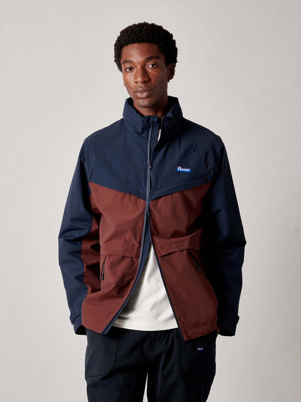 Penfield Northrim Rain Jacket In Rum Raisin