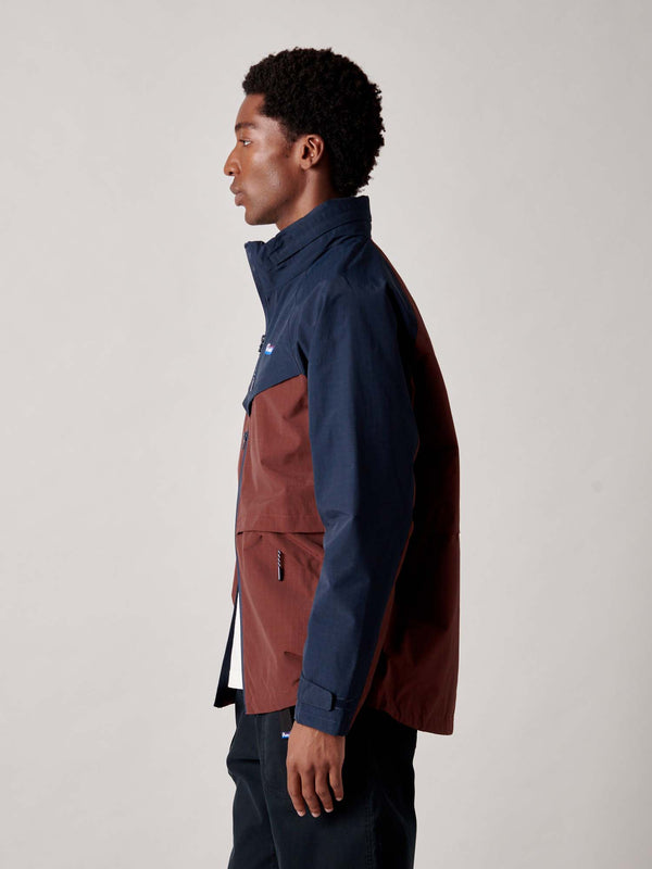 Penfield Northrim Rain Jacket In Rum Raisin