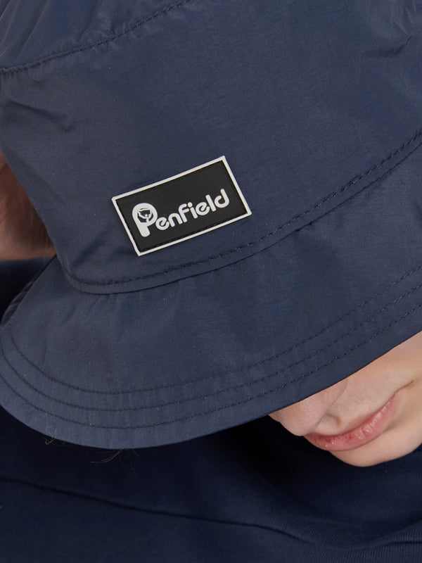 Penfield Nylon Bucket Hat In Navy Blue