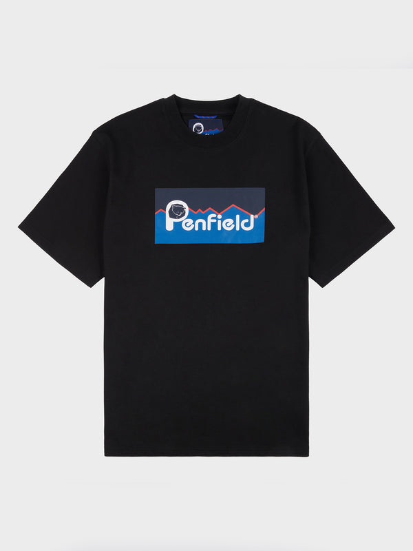 penfield Original Large Logo T-Shirt in Black