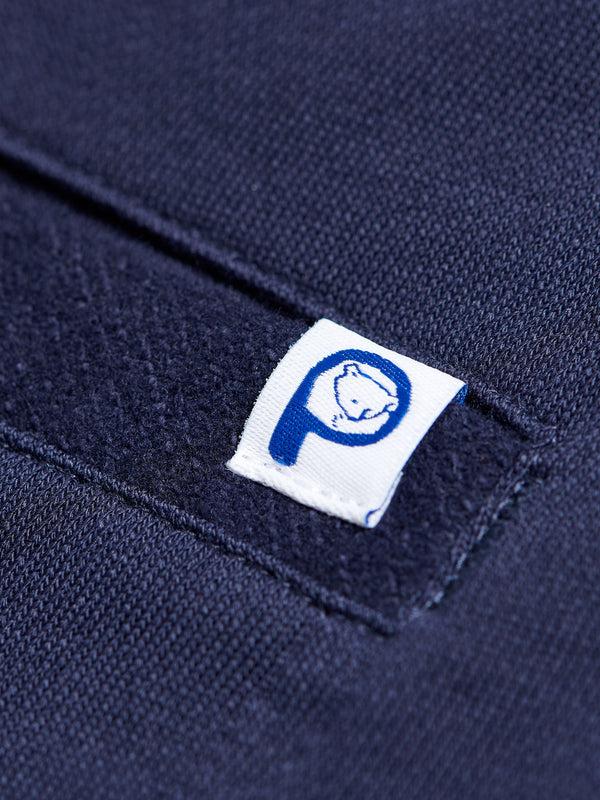 Penfield Original Logo Sweat Short In Navy Blue