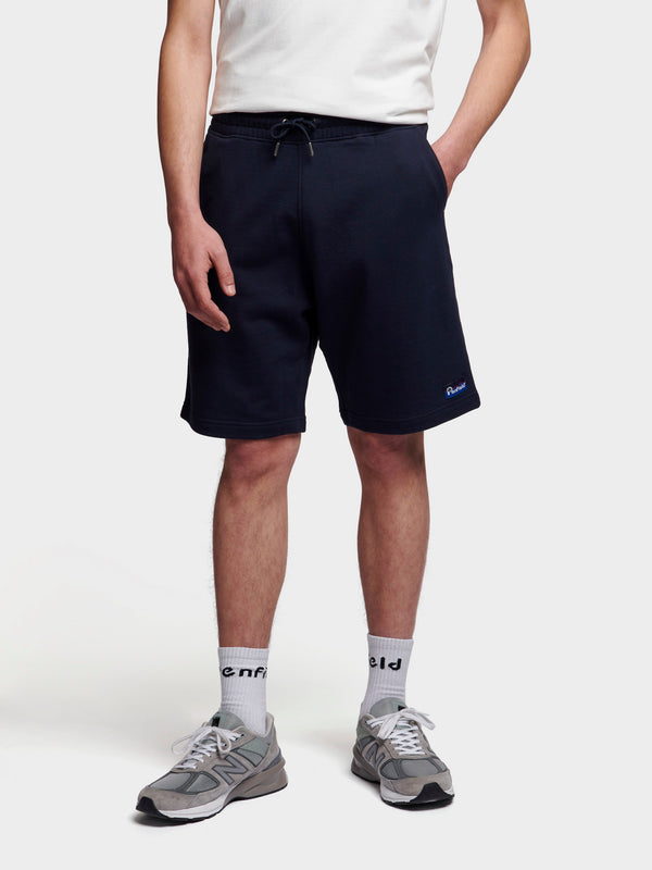 penfield Original Logo Sweat Short in Sky Captain