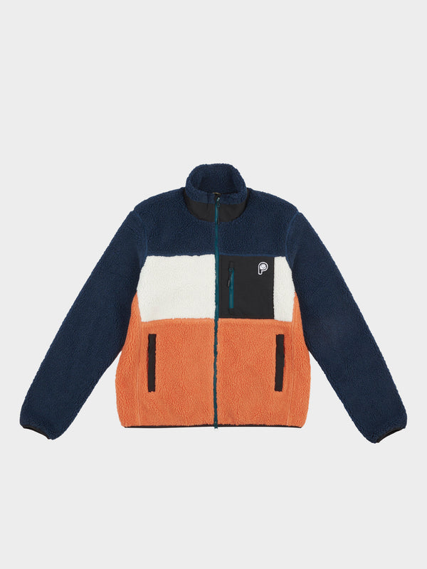 penfield P Bear Fleece Jacket in Blue Wing Teal
