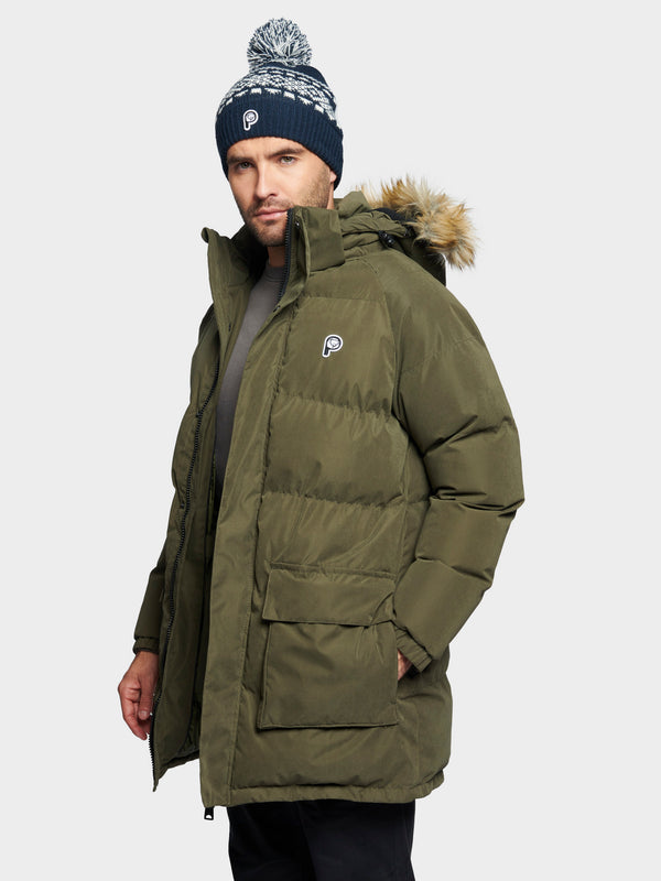 Penfield P Bear Puffer Jacket In Forest Night