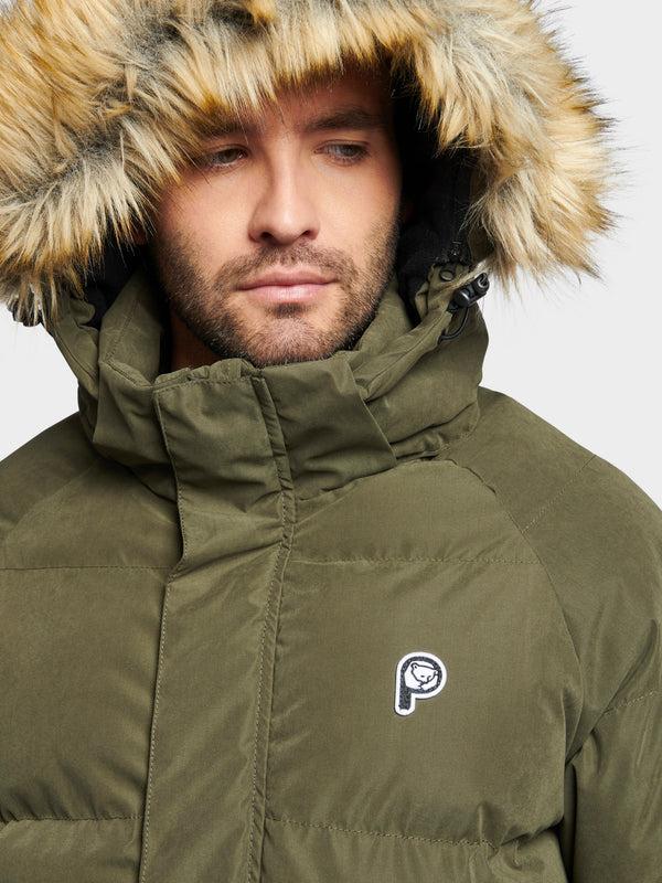Penfield P Bear Puffer Jacket In Forest Night