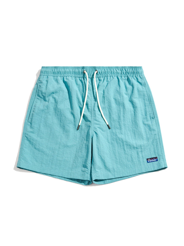 penfield Packable Swim Short in Dusty Turquoise