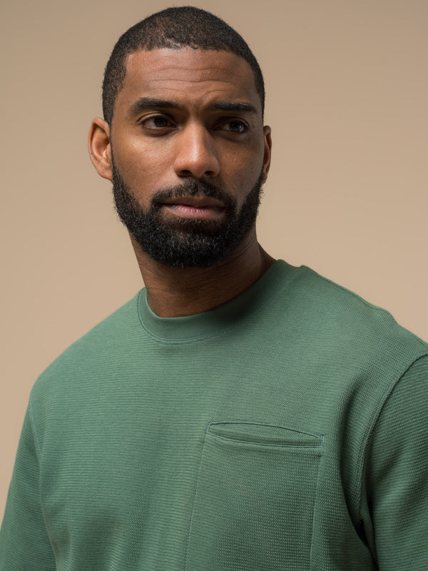 Penfield Pocket Double Rib T-Shirt In Dark Forest