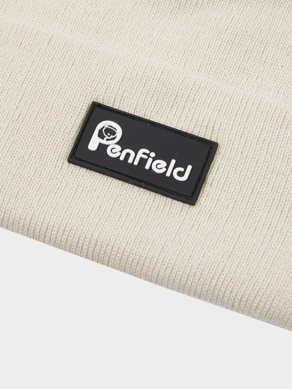 Penfield Reverse Badge Beanie In Marshmallow