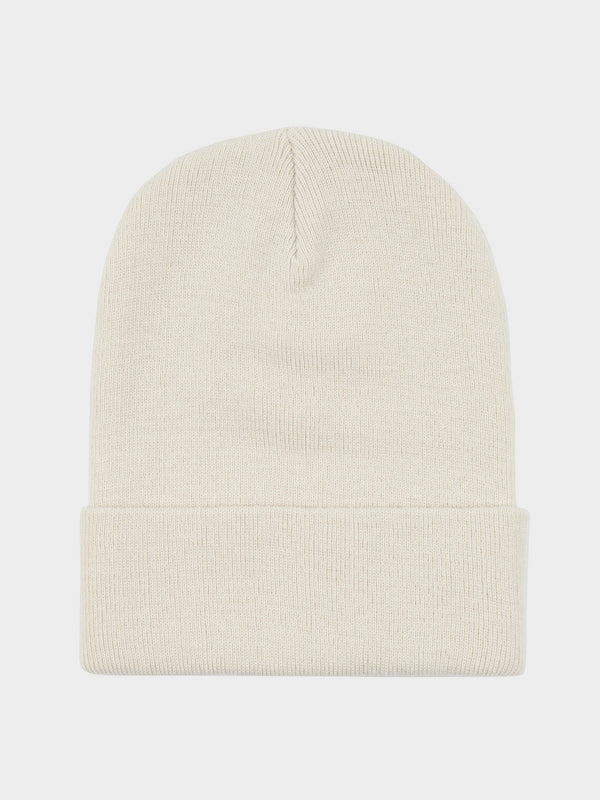 Penfield Reverse Badge Beanie In Marshmallow