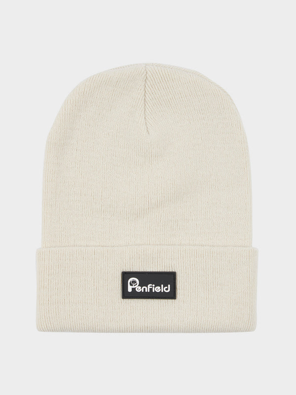 penfield Reverse Badge Beanie in Marshmallow