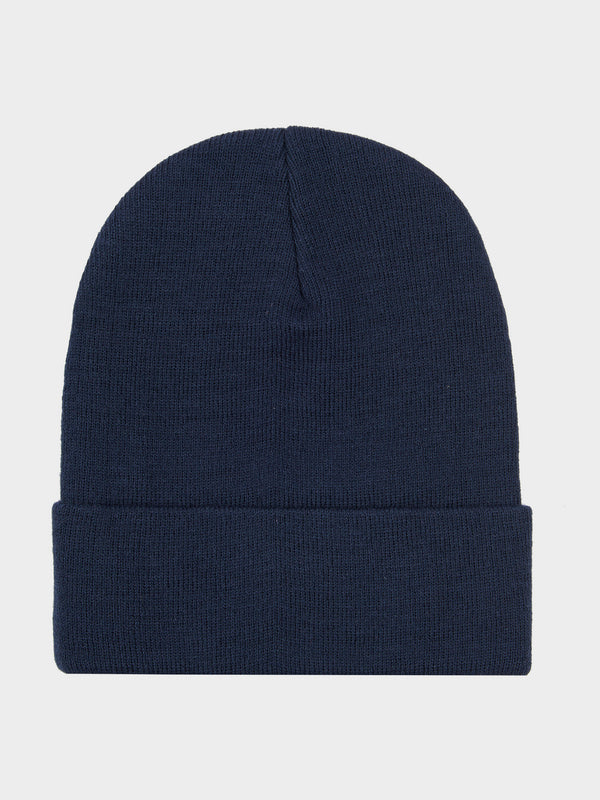 Penfield Reverse Badge Beanie In Navy Blue